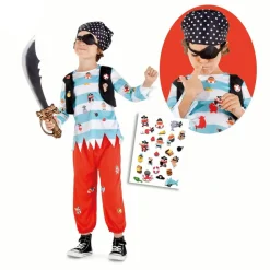 Disfraz infantil - Pirata pegatín 5-7 años