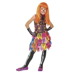 Disfraz infantil - Skelita de los muertos talla M