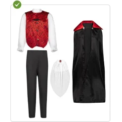 Disfraz infantil de Conde Drácula (7-9 años)