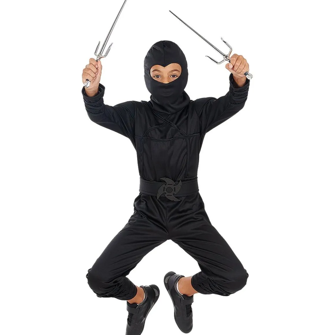 Disfraz Ninja negro para niño 7-9 años