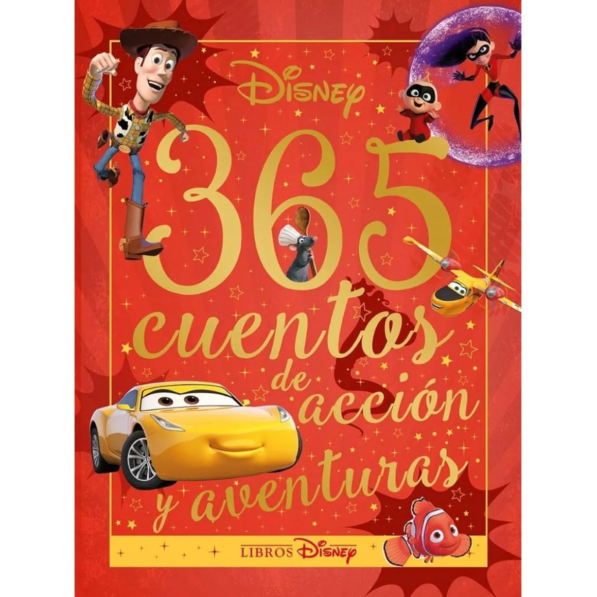 Disney - 365 cuentos de acción y aventuras en tapa dura ㅤ