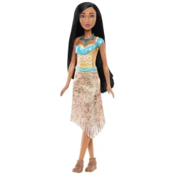 Disney - Muñeca princesa Pocahontas con pelo largo, juguete