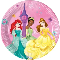 Disney - Princesas Disney - Pack 8 platos de papel