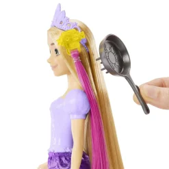 Disney - Rapunzel - Muñeca Princesa Rapunzel con peinados mágicos y accesorios