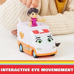 Disney - Vehículo de rescate Firebuds Core Violet y Axl ㅤ