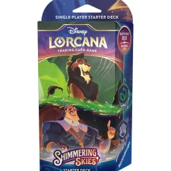 Disney Lorcana - Shimmering Skies - Mazo de inicio Esmeralda/Acero en ingles