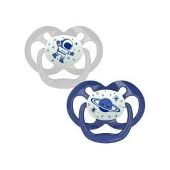 Dr. Brown's - 2 Chupetes Advantage Nocturno T2 6-12M