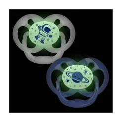 Dr. Brown's - 2 Chupetes Advantage Nocturno T2 6-12M