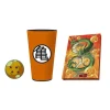Dragon Ball - Pack regalo de vaso + pin + cuaderno Dragon Ball ㅤ