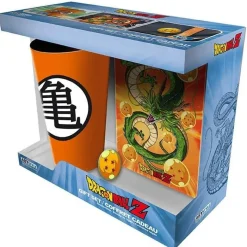 Dragon Ball - Pack regalo de vaso + pin + cuaderno Dragon Ball ㅤ