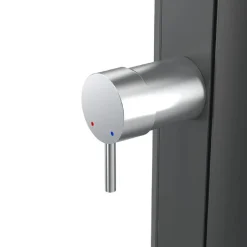 Ducha solar aluminio acabado negro 30L