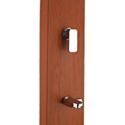 Ducha solar cuadrada efecto madera 32L
