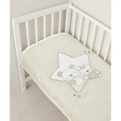 Edredón acolchado para cuna o cochecito