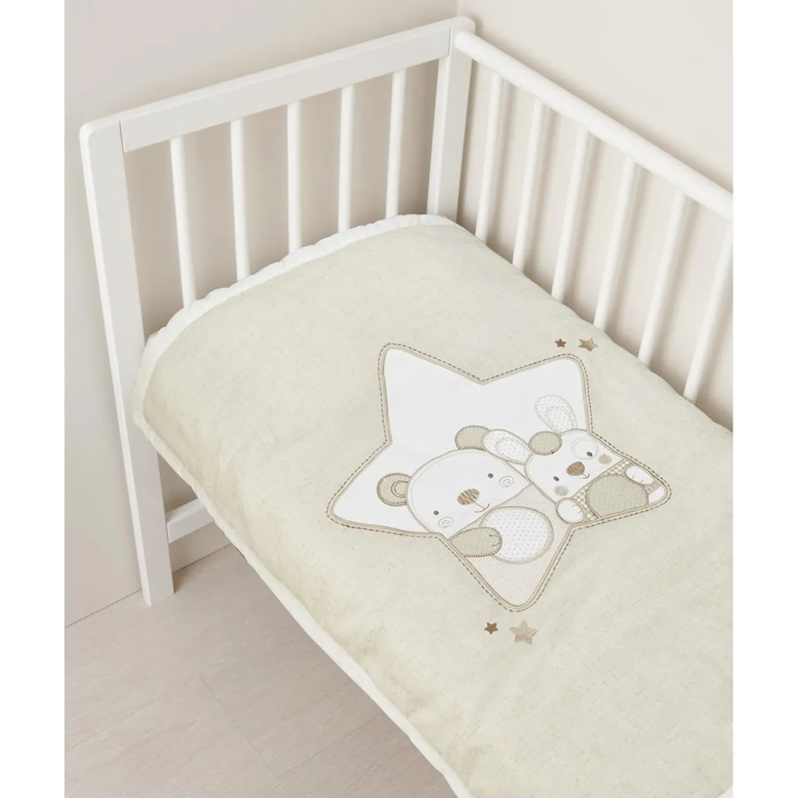 Edredón acolchado para cuna o cochecito