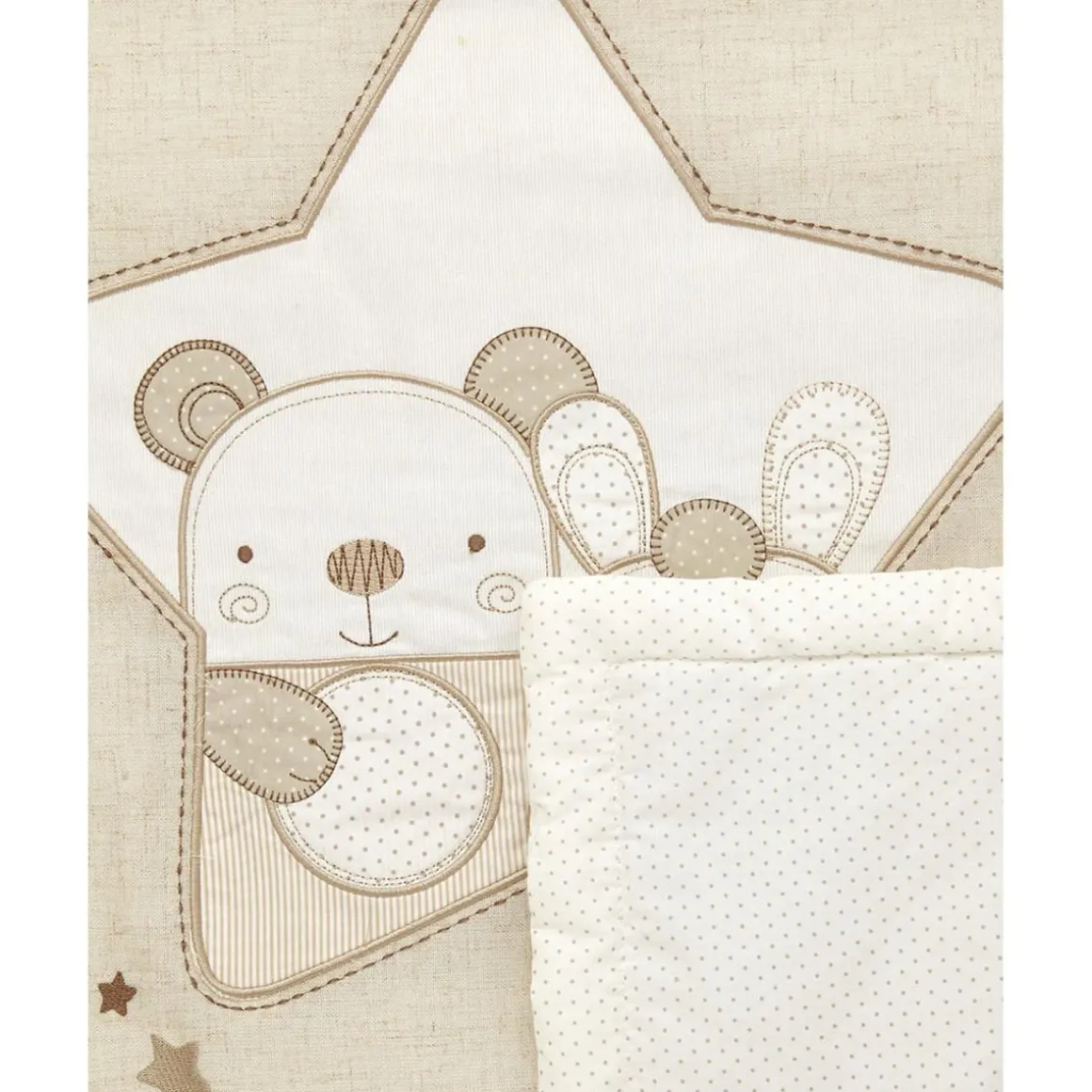 Edredón acolchado para cuna o cochecito