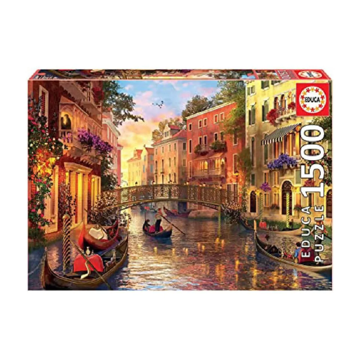 Educa Borrás - Atardecer en Venecia - Puzzle 1500 piezas
