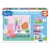 Educa Borrás - Peppa Pig - Pack 4 Puzzles Progresivos