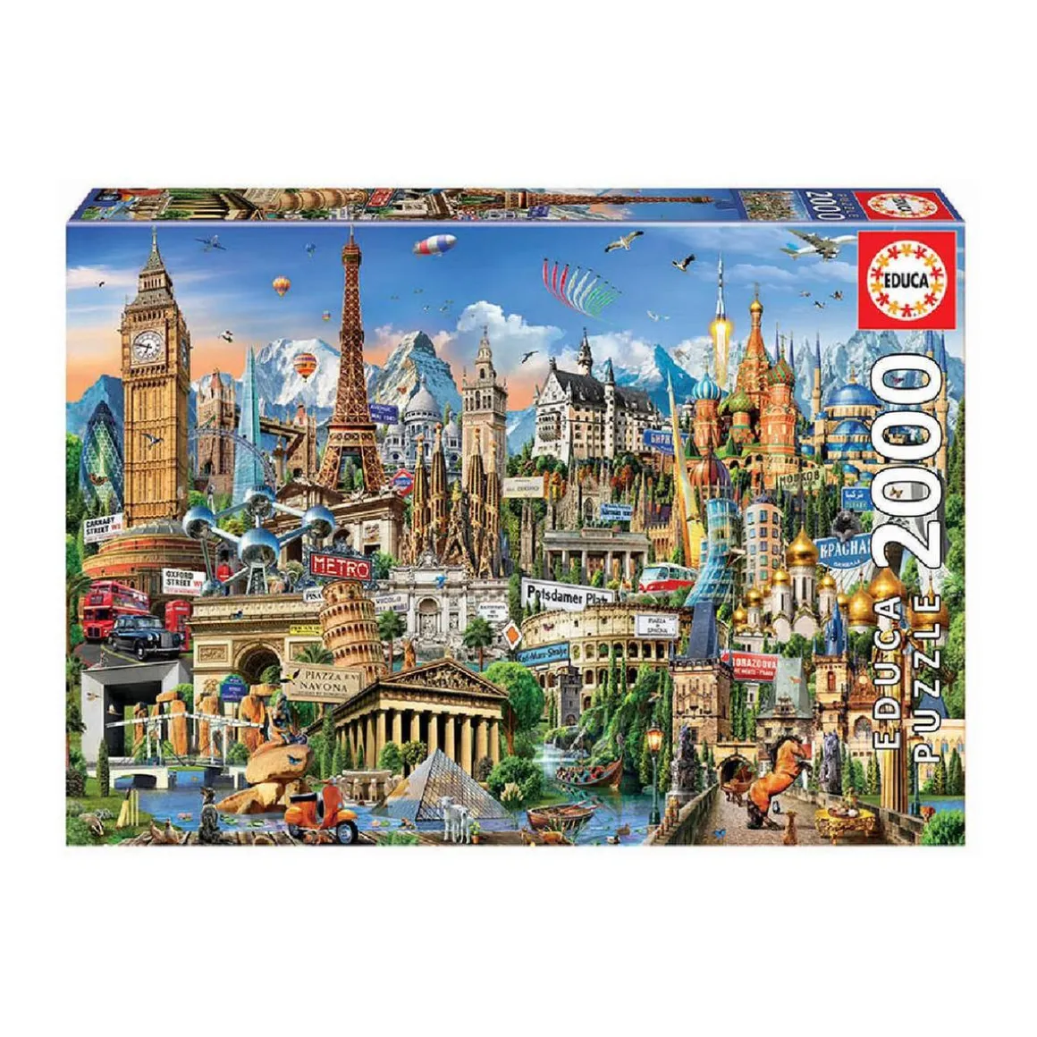 Educa Borrás - Símbolos de Europa - Puzzle 2000 piezas