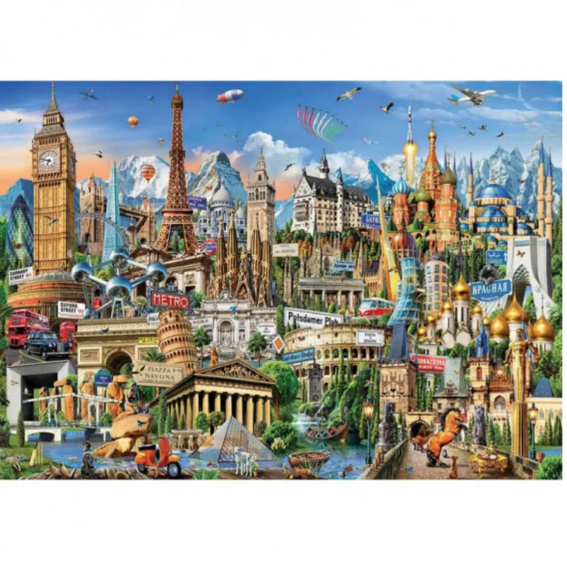 Educa Borrás - Símbolos de Europa - Puzzle 2000 piezas