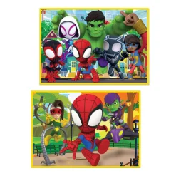 Educa Borrás - Spidey y su Superequipo - Pack puzzles de madera 2x25 piezas