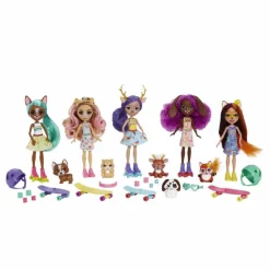 Enchantimals - City Tails - Pack 5 muñecas Skate