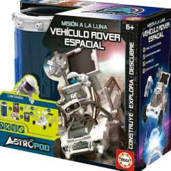 Energía - Vehículo Rover espacial motorizado con panel solar de 23 piezas ㅤ