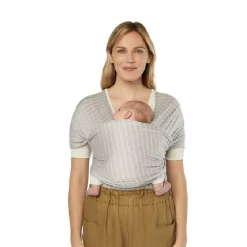 Ergobaby - Fular Aura rayas grises