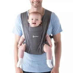 Ergobaby - Mochila Portabebé Embrace Cotton Gris