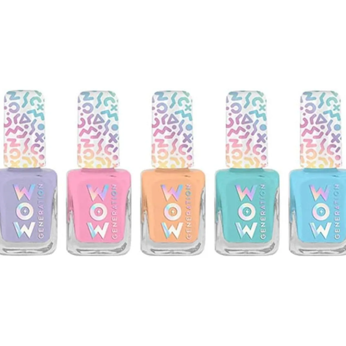 Esmalte de uñas Multicolor Pack de 5 botes Wow Generation ㅤ