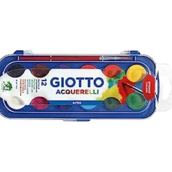 Estuche de 12 acuarelas intensas de 30mm con pincel