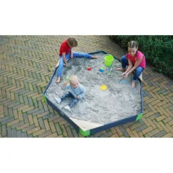 Exit - Arenero de madera Aksent Hexágono 200 x 170 cm