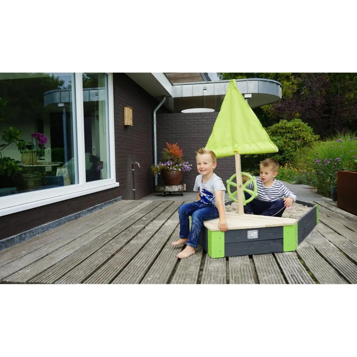 Exit - Arenero de madera Aksent Velero 190 x 90 cm