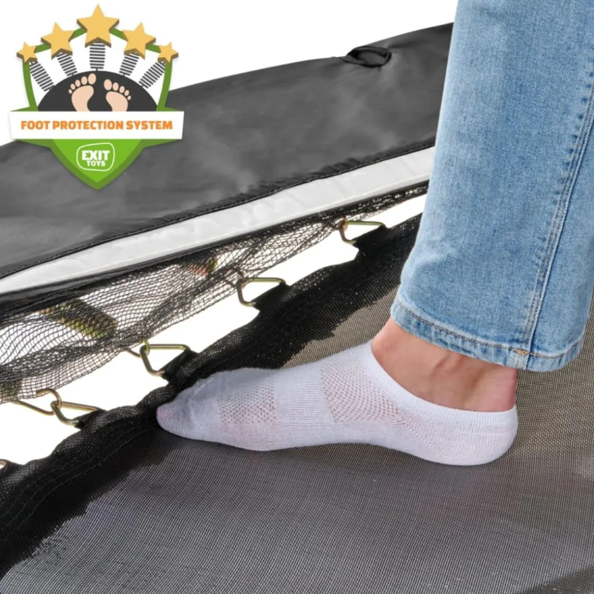 Exit - Cama elástica Allure Premium 427 cm negro