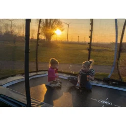 Exit - Cama elástica Allure Premium 244 x 427 cm negro