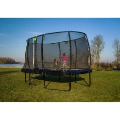 Exit - Cama elástica Allure Premium 244 x 427 cm verde