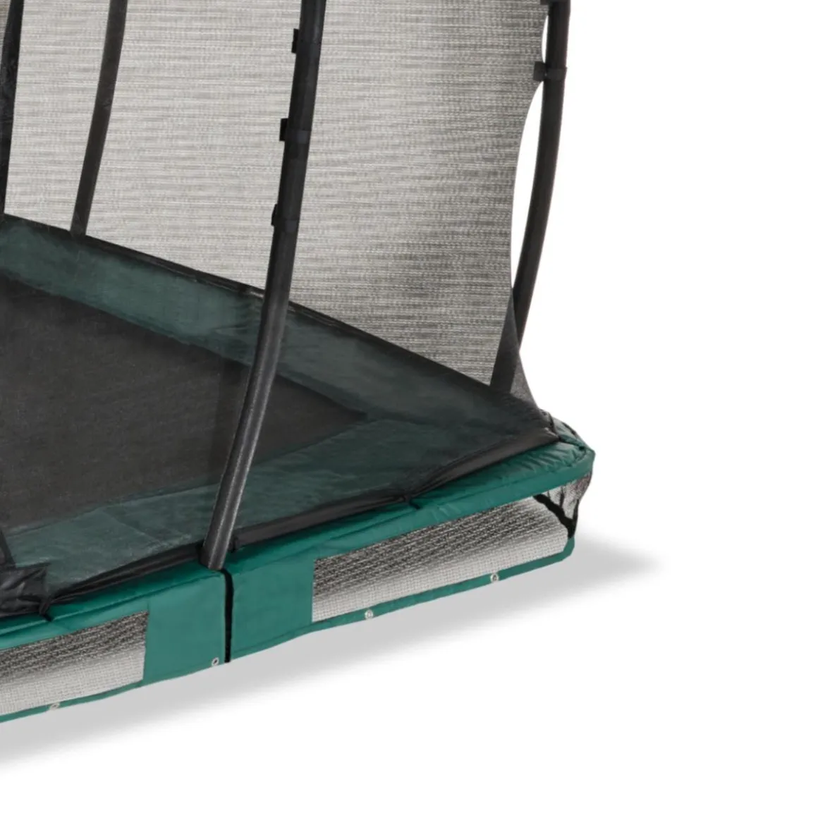 Exit - Cama elástica de suelo Allure Premium 214 x 366 verde