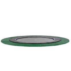 Exit - Cama elástica de suelo Dynamic 427 cm negro con perímetro de seguridad