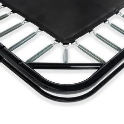 Exit - Cama elástica de suelo Dynamic 244 x 427 cm negro con red de seguridad