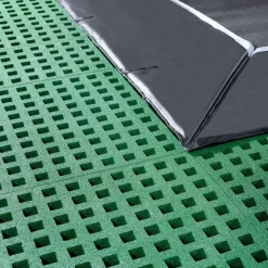 Exit - Cama elástica de suelo Dynamic 275 x 458 cm negro con perímetro de seguridad