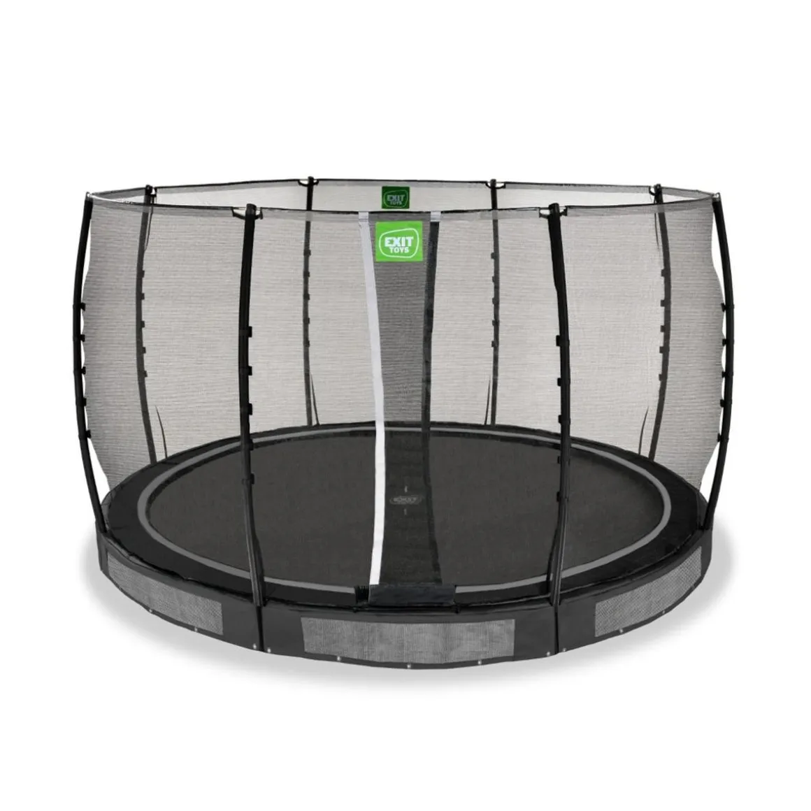 Exit - Cama elástica de suelo Allure Classic 366 cm negro