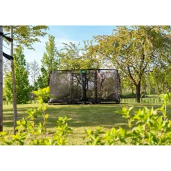 Exit - Cama elástica de suelo Allure Premium 214 x 366 cm negro