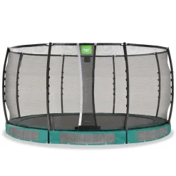 Exit - Cama elástica de suelo Allure Premium 427 cm verde