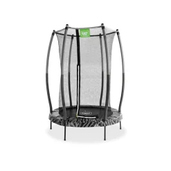 Exit - Cama elástica Junior Tiggy negro/gris con red de seguridad