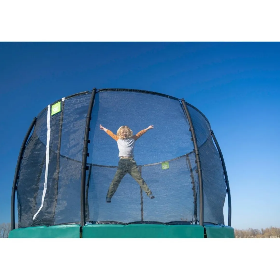 Exit - Cama elástica Lotus Premium 427 cm verde