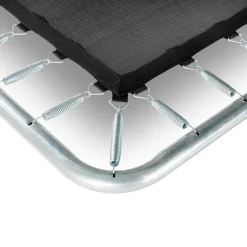 EXIT - Cama elástica rectangular con acolchado negro 244 cm