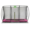 Exit - Cama elástica Silhouette rectangular de suelo rosa 244 cm