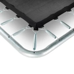 Exit - Cama elástica Silhouette rectangular de suelo rosa 244 cm