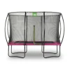Exit - Cama elástica Silhouette rectangular rosa 214 cm