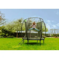 Exit - Cama elástica Silhouette redonda rosa 183 cm