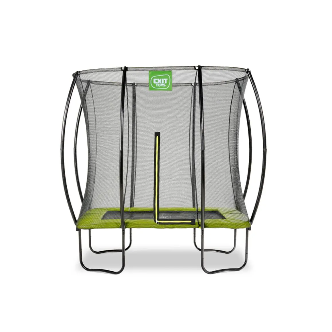 Exit - Cama elástica Silhouette rectangular verde 153 cm